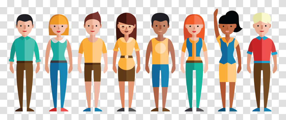 Line Of People Line Of People, Person, Family, Standing, Hand Transparent Png