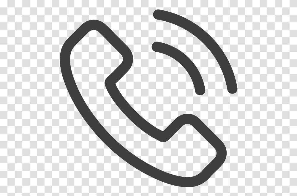 Line Phone Icon Clipart Phone Call Icon, Label, Stencil Transparent Png