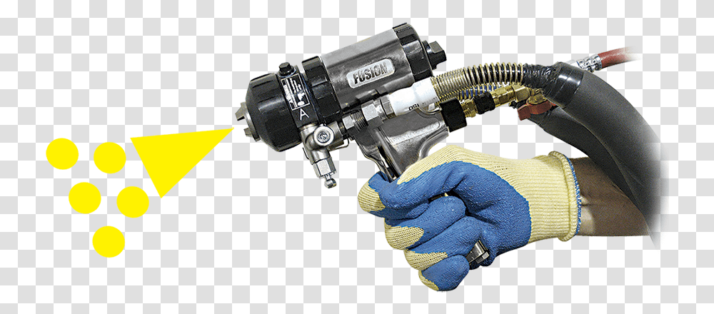 Line X Fusion Gun Line X Sprayer, Person, Machine, Weapon Transparent Png