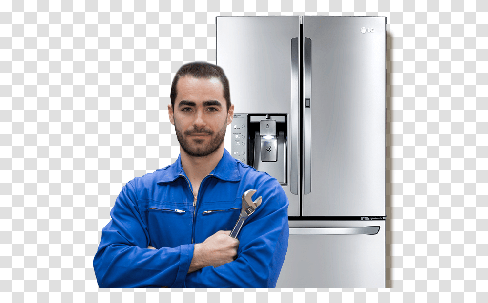Linea Blanca Refrigerator, Person, Human, Appliance Transparent Png