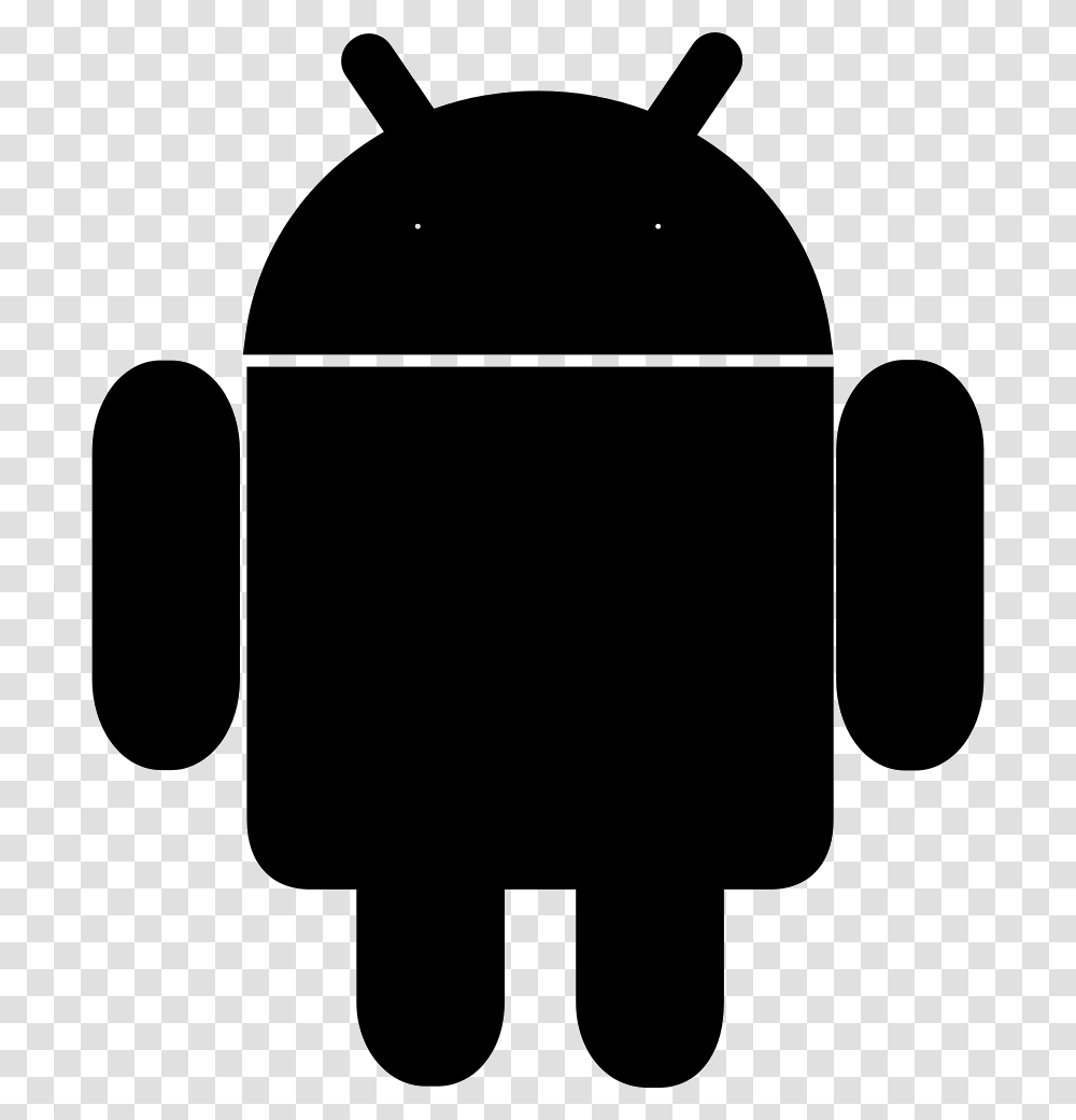 Linear Android Icon For Android Svg, Stencil, Silhouette, Adapter, Plug Transparent Png