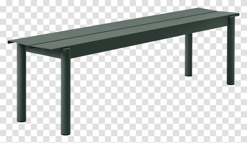 Linear Bench Master Linear Steel Bench Muuto Linear Steel Bench, Furniture, Tabletop, Handrail, Banister Transparent Png