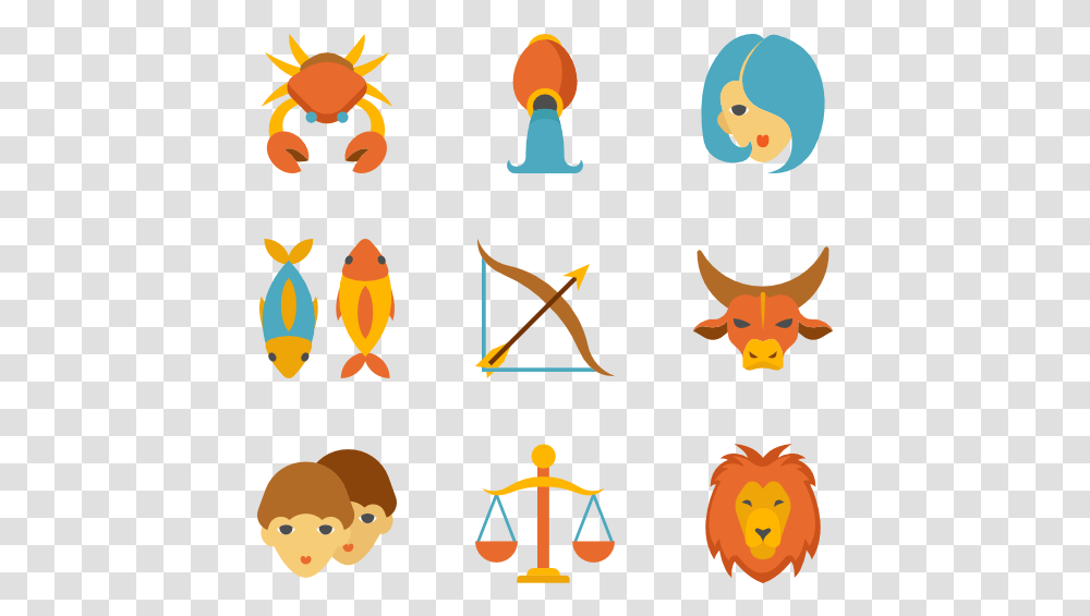 Linear Color Zodiac Signs Zodiac Icon, Poster, Advertisement, Fish, Animal Transparent Png