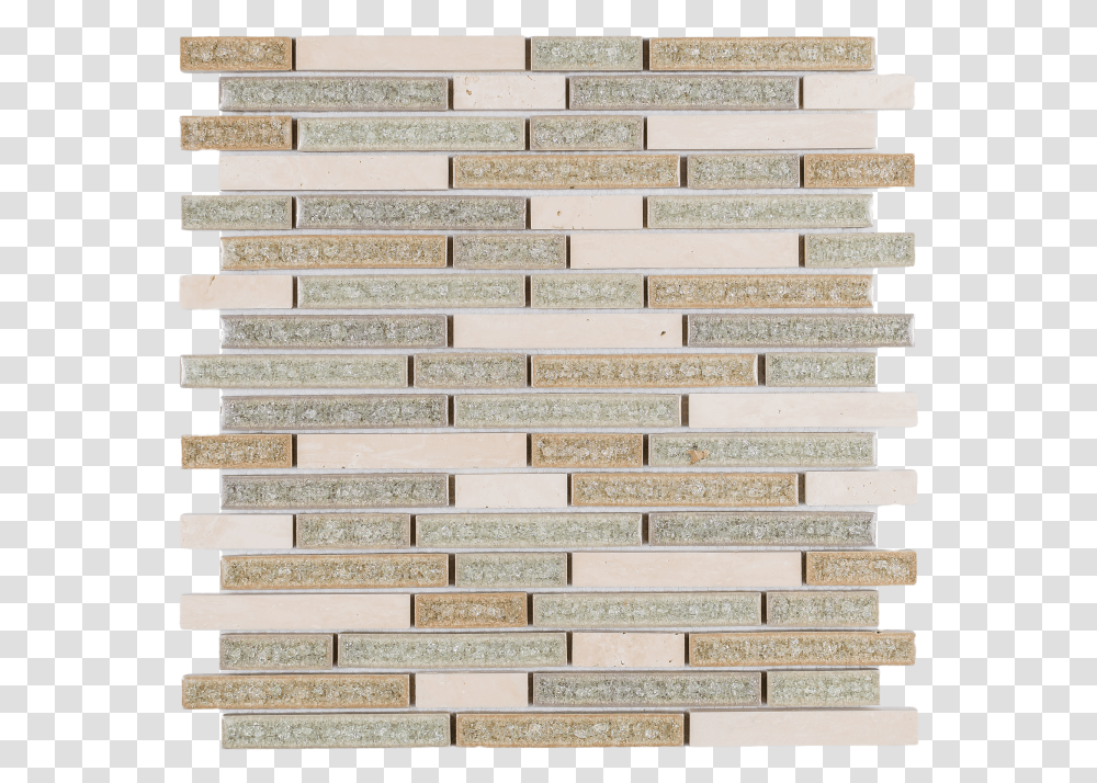 Linear Pattern White Travertine Mixed With Blue Green Brickwork, Staircase, Wall, Tile, Floor Transparent Png