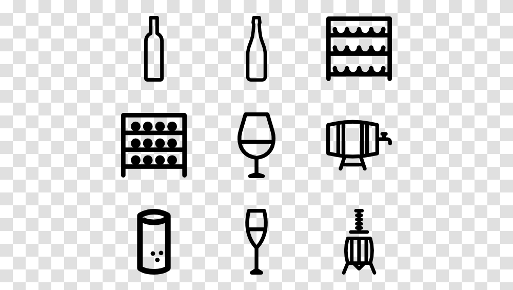 Linear Winery Elements Wine Cellar Icon, Gray, World Of Warcraft Transparent Png