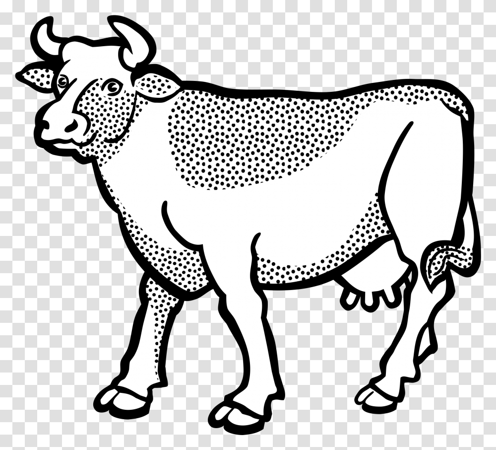 Lineart Clip Arts Pair Of Cows Clipart, Mammal, Animal, Horse, Wildlife Transparent Png