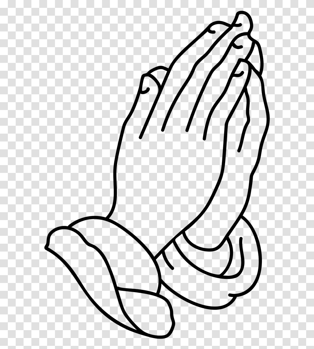 Lineart Images Of Praying Hands Praying Hands Drawing Easy, Gray, World Of Warcraft Transparent Png