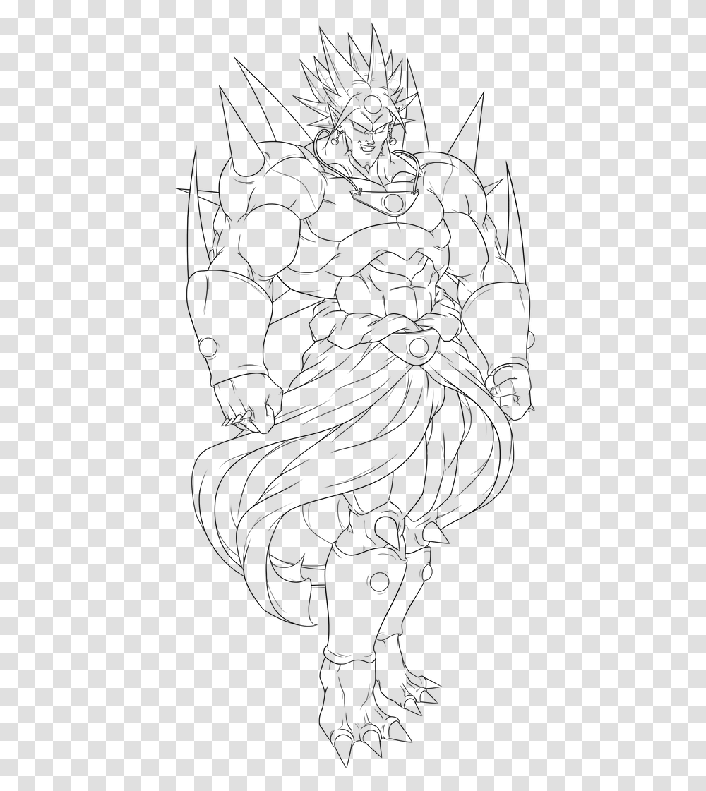 Lineart Shenron, Gray, World Of Warcraft Transparent Png