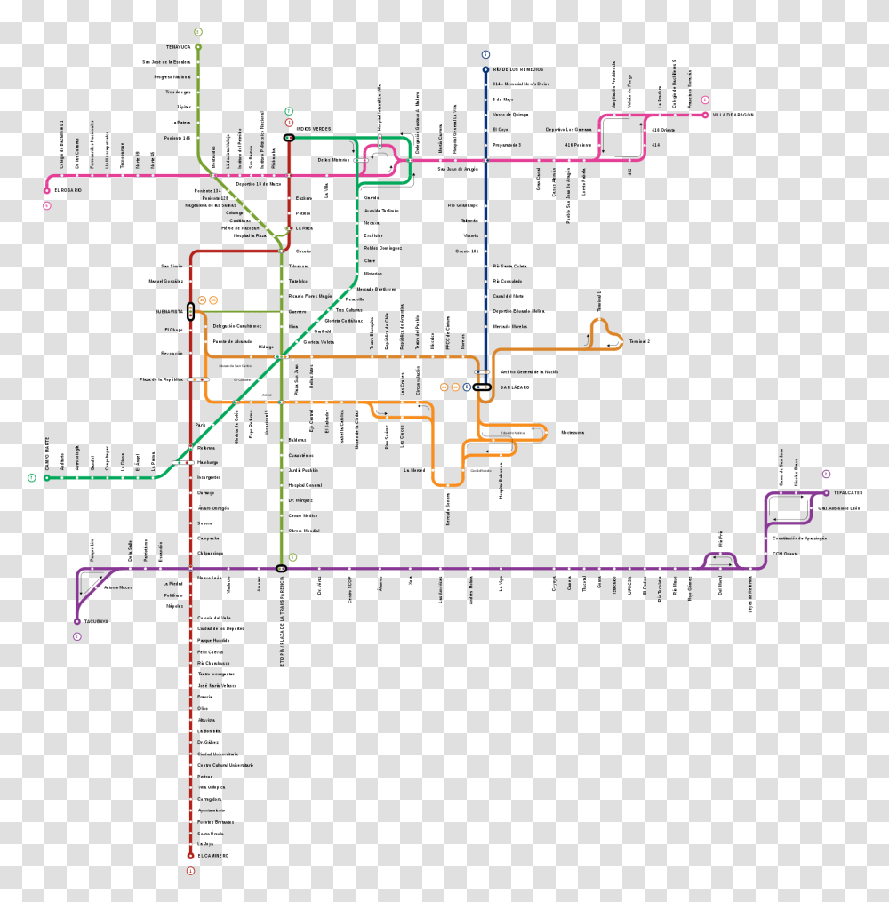 Lineas Del Metrobus, Plot, Plan, Diagram Transparent Png