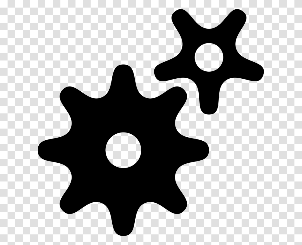 Lineblack And Whitegear Gear Wheel Pictogram, Gray, World Of Warcraft Transparent Png
