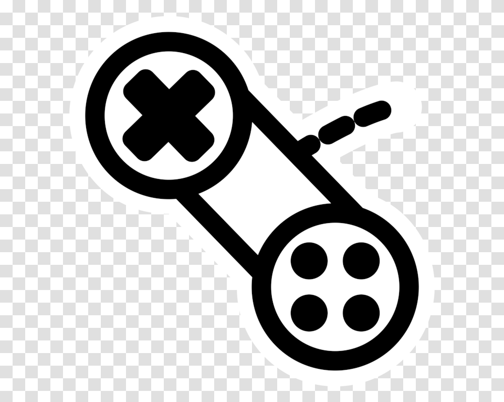 Lineblack And Whitexbox 360 Controller Video Game Clipart, Scissors, Blade, Weapon, Weaponry Transparent Png