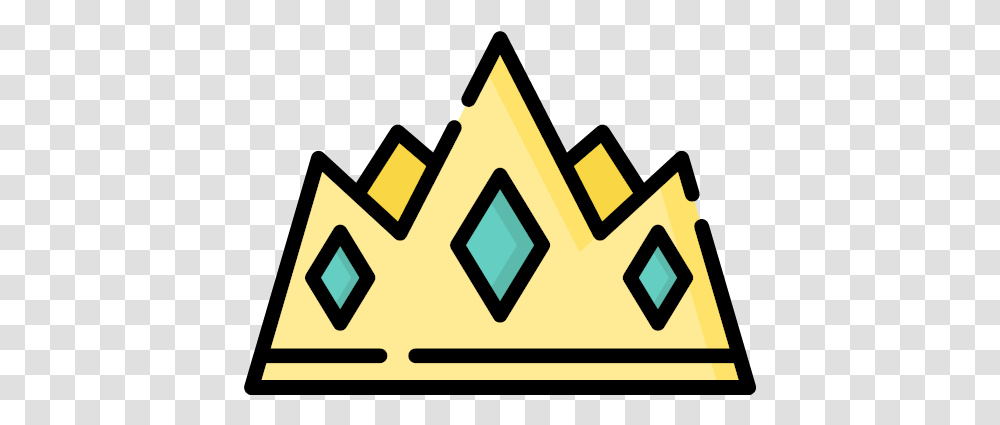 Linecolor Version Svg Crown Icon, Triangle, Symbol, Art, Sign Transparent Png