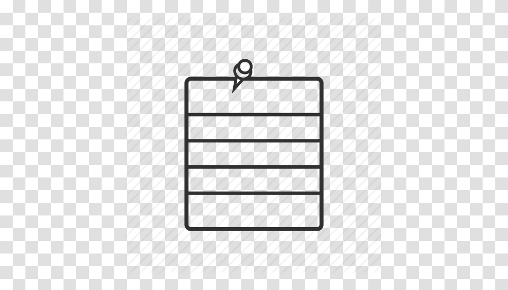 Lined Paper Message Note Posted Message Scratch Pad Tack Icon, Rug, Bag, Plot Transparent Png