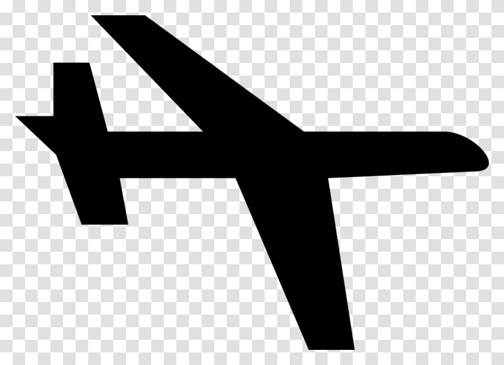 Lineflightwing Airplane Clip Art Simple, Gray, World Of Warcraft Transparent Png