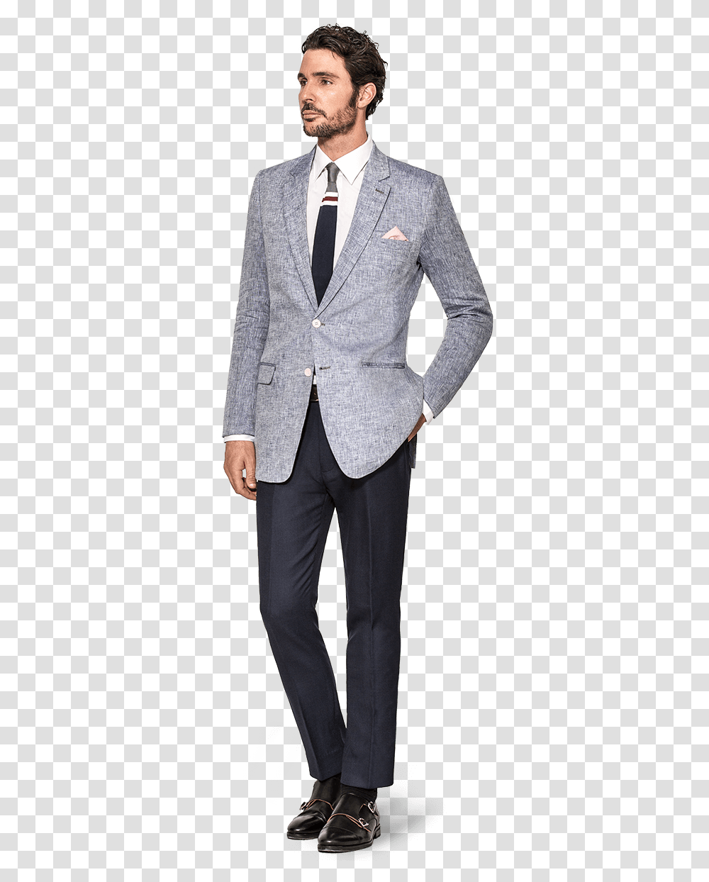 Linen Jacket Grey Linen Blazer, Apparel, Tie, Accessories Transparent Png