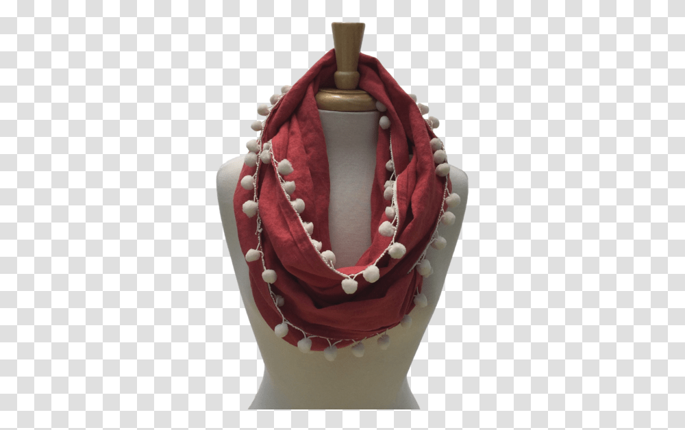 Linen Pom Infinity Scarf Scarf, Clothing, Apparel, Accessories, Accessory Transparent Png
