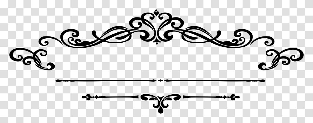 Lineornamentsilhouette Border Design, Gray, World Of Warcraft Transparent Png