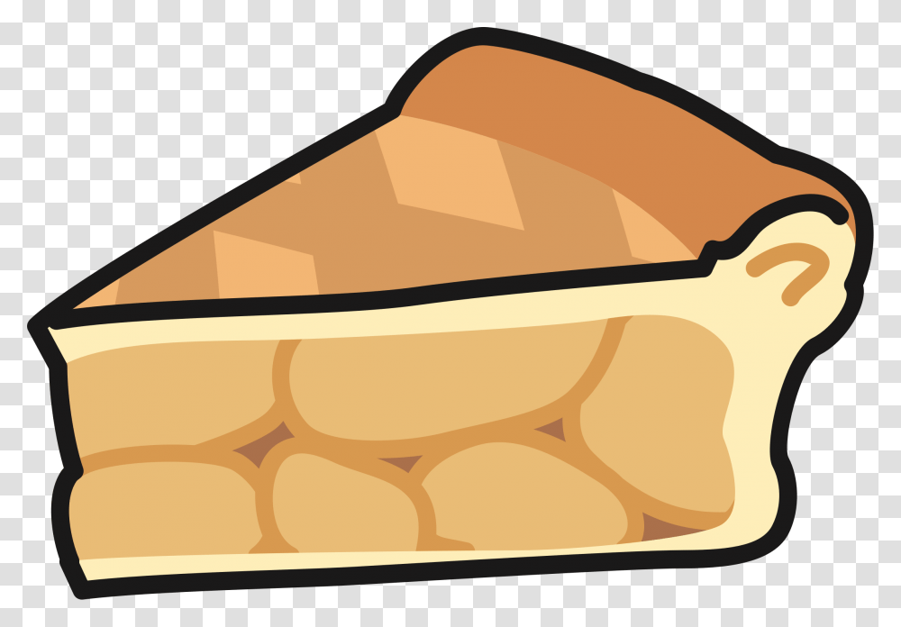 Linerectangleapple Pie Clipart Royalty Free Svg Slice Of Apple Pie Clipart, Bread, Food, Bread Loaf, French Loaf Transparent Png