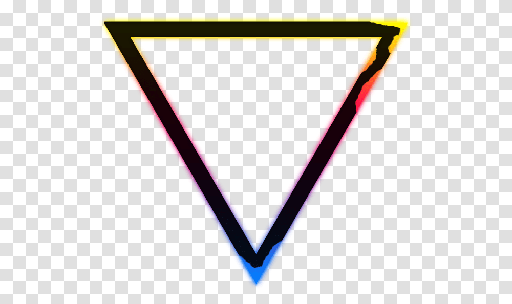 Lines Neon Blue Purple Pink Red Orange Yellow Black Neon Triangle, Arrowhead Transparent Png