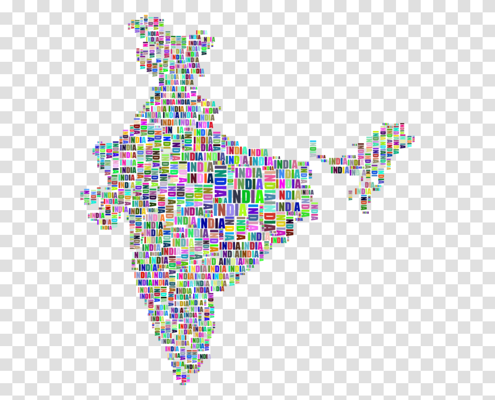 Linesymmetrymap India Map Cilip Art, Bush, Vegetation, Plant Transparent Png