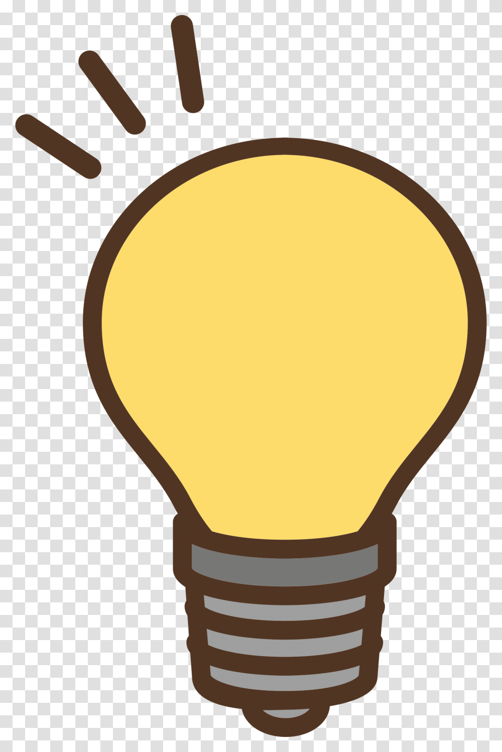 Lineyellowlight Clipart Royalty Free Svg Light Bulb Clipart, Lightbulb Transparent Png