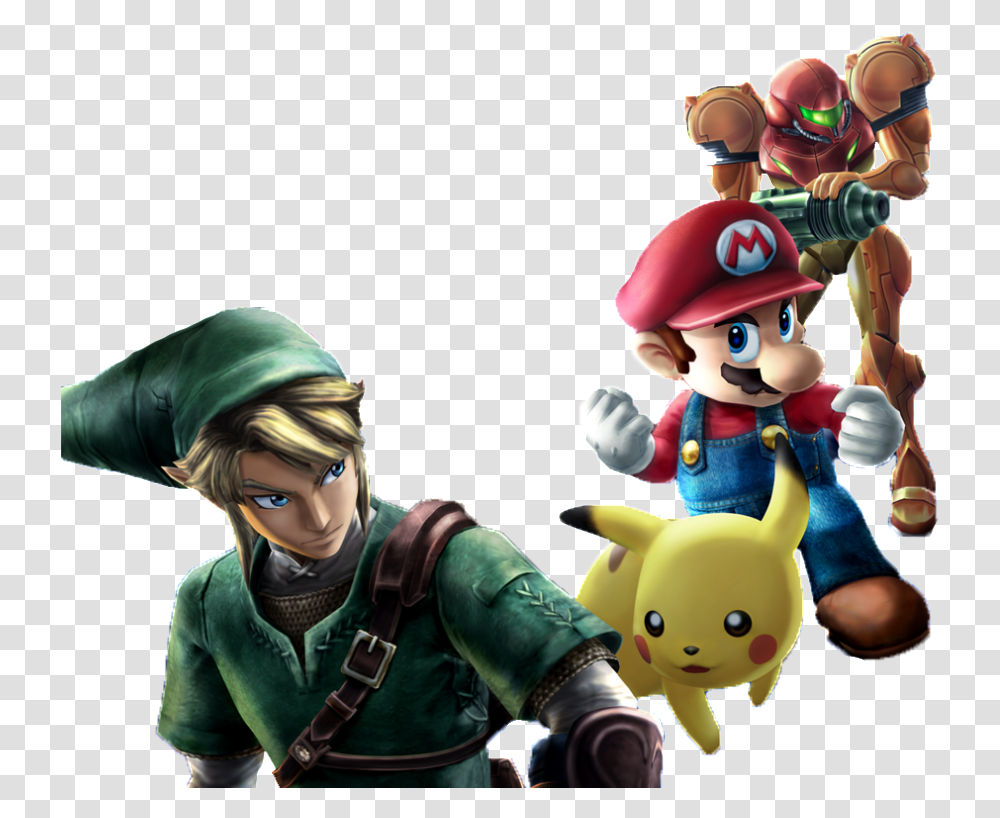 Link Brawl Smash Bros Brawl Cover Art, Person, Human, Super Mario, Helmet Transparent Png