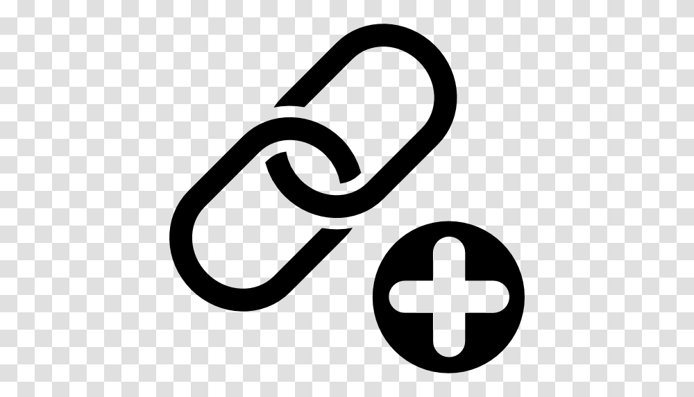 Link Building Of Two Chain Links Union With Plus Sign, Gray, World Of Warcraft Transparent Png