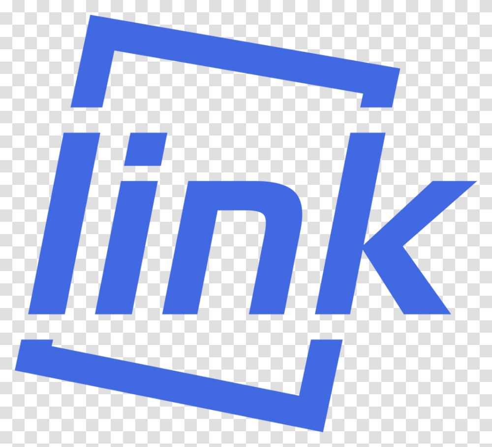 Link Logo Blue, Word, Label, Alphabet Transparent Png