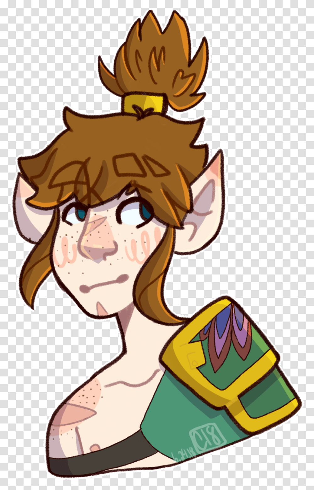 Link May Not Have Nipples But Trinket Does Cartoon, Scarecrow, Costume, Legend Of Zelda, Drawing Transparent Png