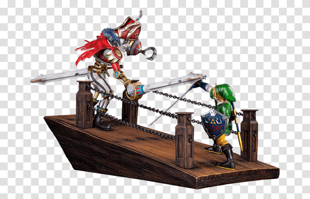 Link Vs Scervo Sandship Diorama The Legend Of Zelda, Person, Human, Wood, Toy Transparent Png