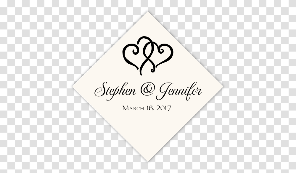 Linked Hearts Wedding Favor Tags Gift Language, Business Card, Text, Label, Triangle Transparent Png