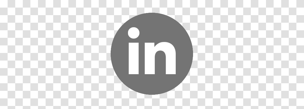 Linkedin Circle Grey, Logo, Trademark, Moon Transparent Png