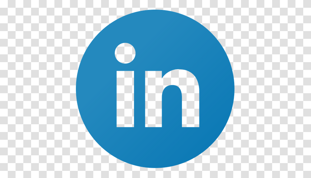 Linkedin Circle Logo Icon Of Flat Style Linkedin Logo, Text, Number, Symbol, Trademark Transparent Png