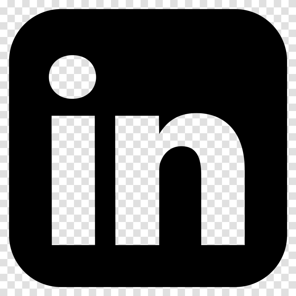 Linkedin Icon Black And White, Gray, World Of Warcraft Transparent Png