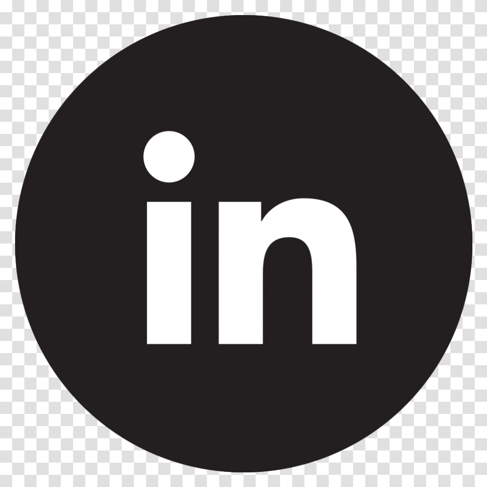 Linkedin Icon Black Linkedin Black Logo, Trademark, Moon, Outer Space Transparent Png