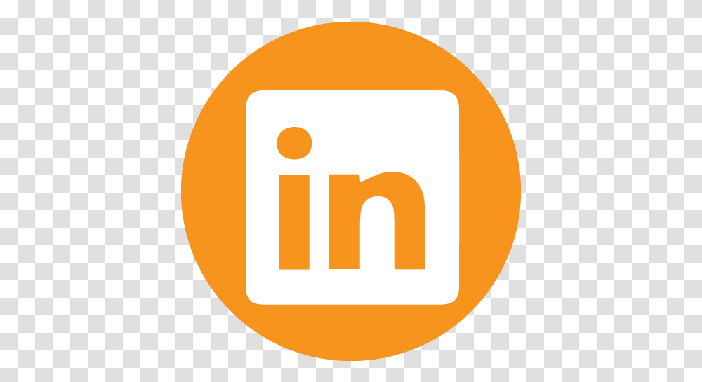 Linkedin Icon Linkedin Icon Orange, Text, Logo, Symbol, Trademark Transparent Png