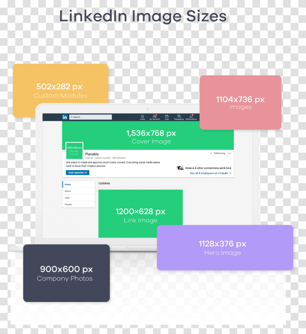 Linkedin Image Sizes Linkedin Company Cover Image Size 2019, Business Card, Paper, File Transparent Png