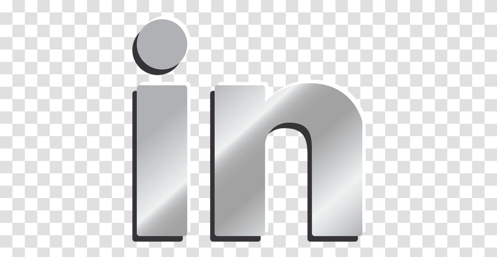 Linkedin Silver Icon Icone Site Prata, Number, Symbol, Text, Alphabet Transparent Png