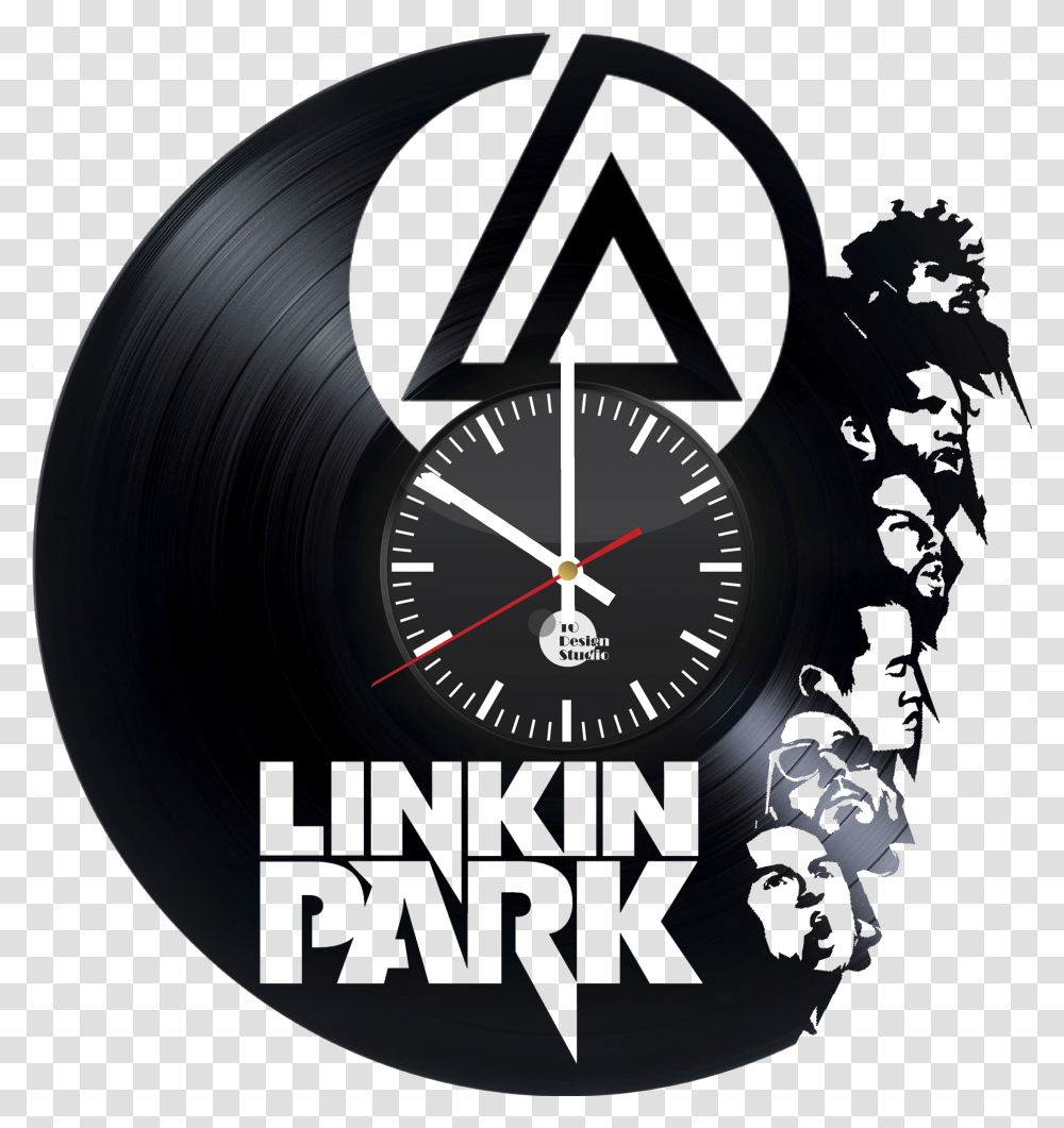Linkin Park Logo Linkin Park Vinyl Clock Transparent Png