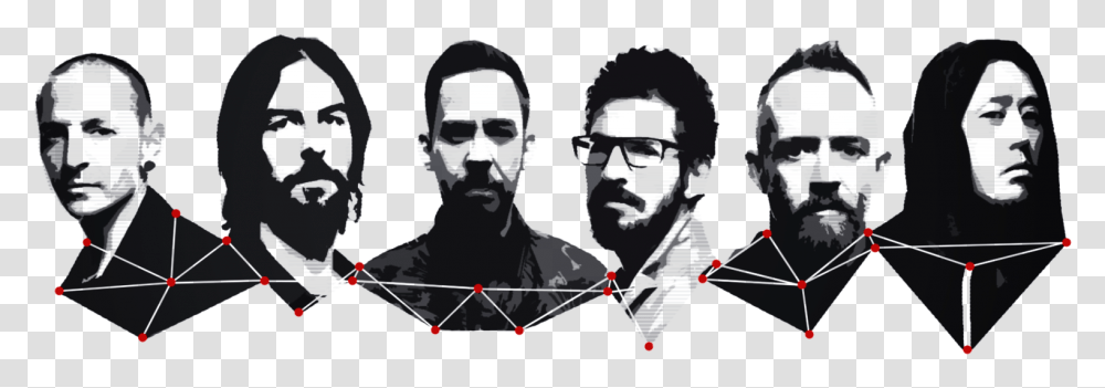 Linkin Park Members Art, Head, Person, Human, Sunglasses Transparent Png