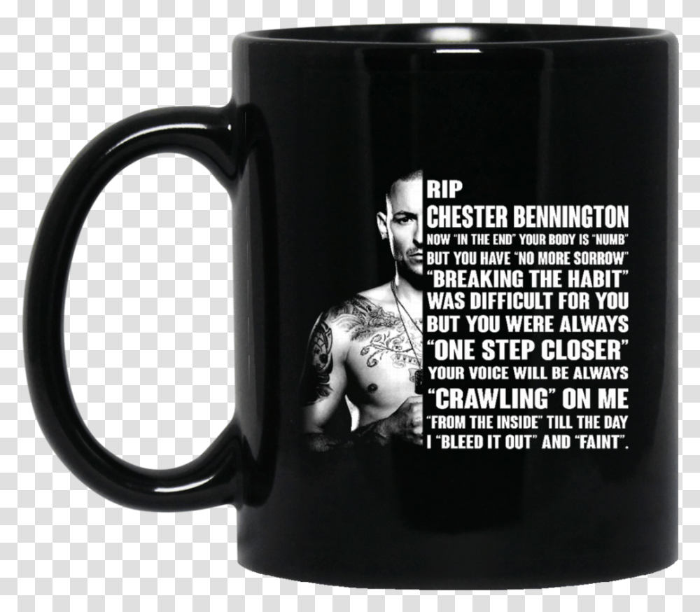 Linkin Park Rip Chester Bennington Mug Coffee Mug Tea, Coffee Cup, Person, Human, Soil Transparent Png