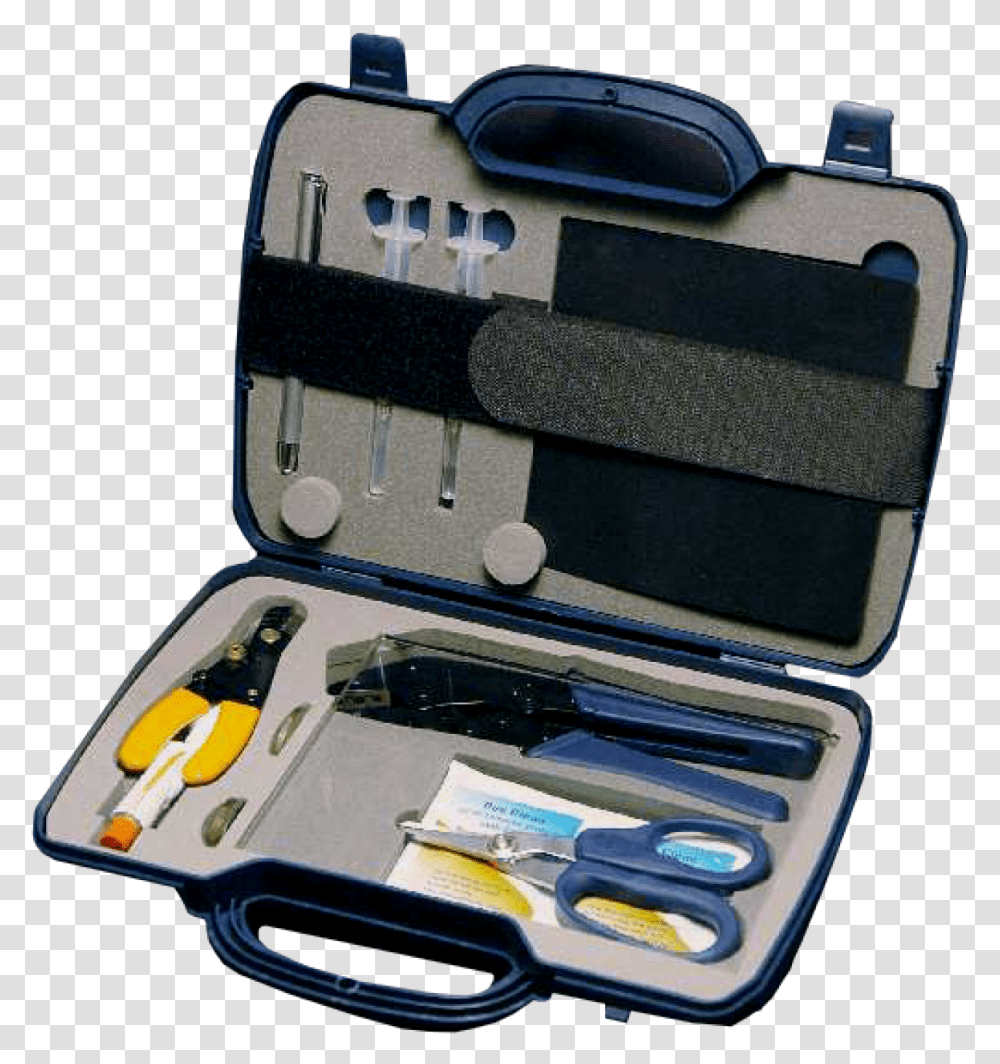 Linkmade Kit Herramientas Fibra Optica Fiber Optic Termination Kit, Gun, Weapon, Weaponry Transparent Png
