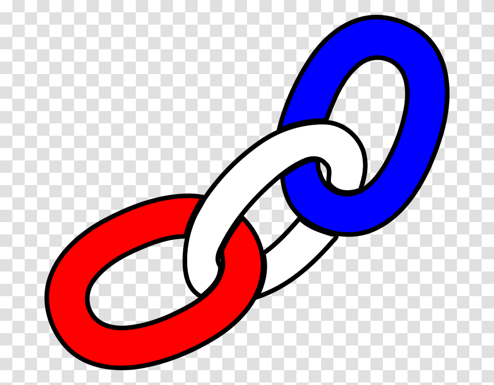 Links Chain Red White Blue Metal Industry Steel Links Clipart, Hammer Transparent Png