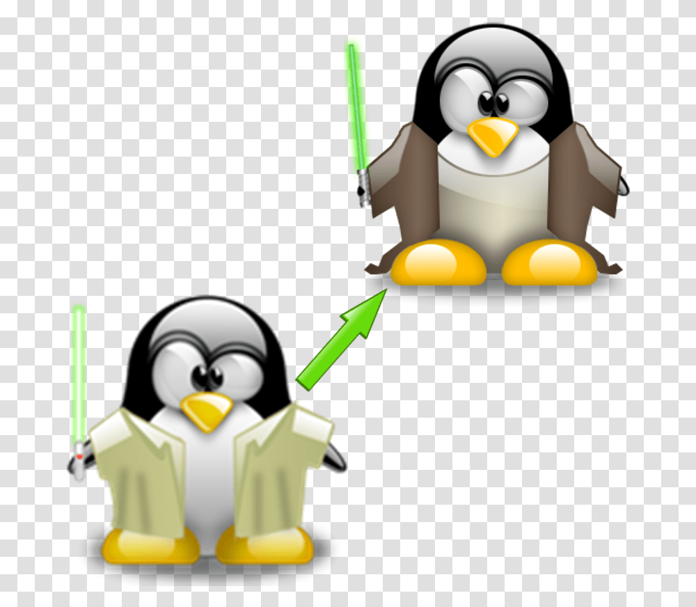 Linux For Jedi Tux Jedi, Toy, Green, Face Transparent Png