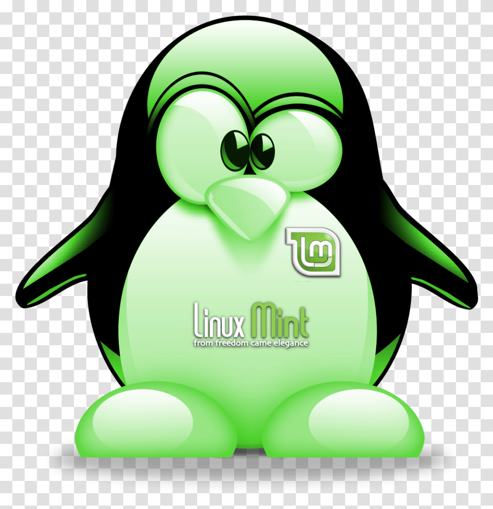 Linux Mint Logo Suggestion Linux Tux, Green, Animal, Graphics, Art Transparent Png