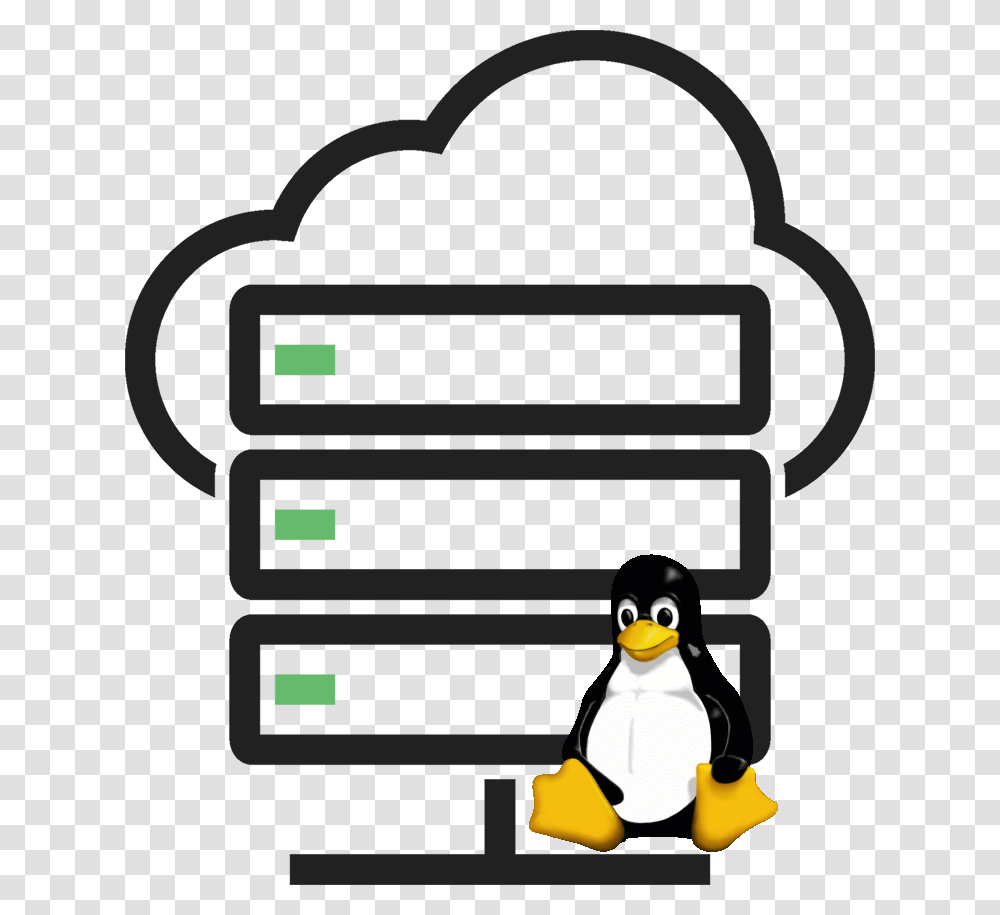 Linux Penguin Cloud Server Icon, Bird, Animal, Electronics Transparent Png