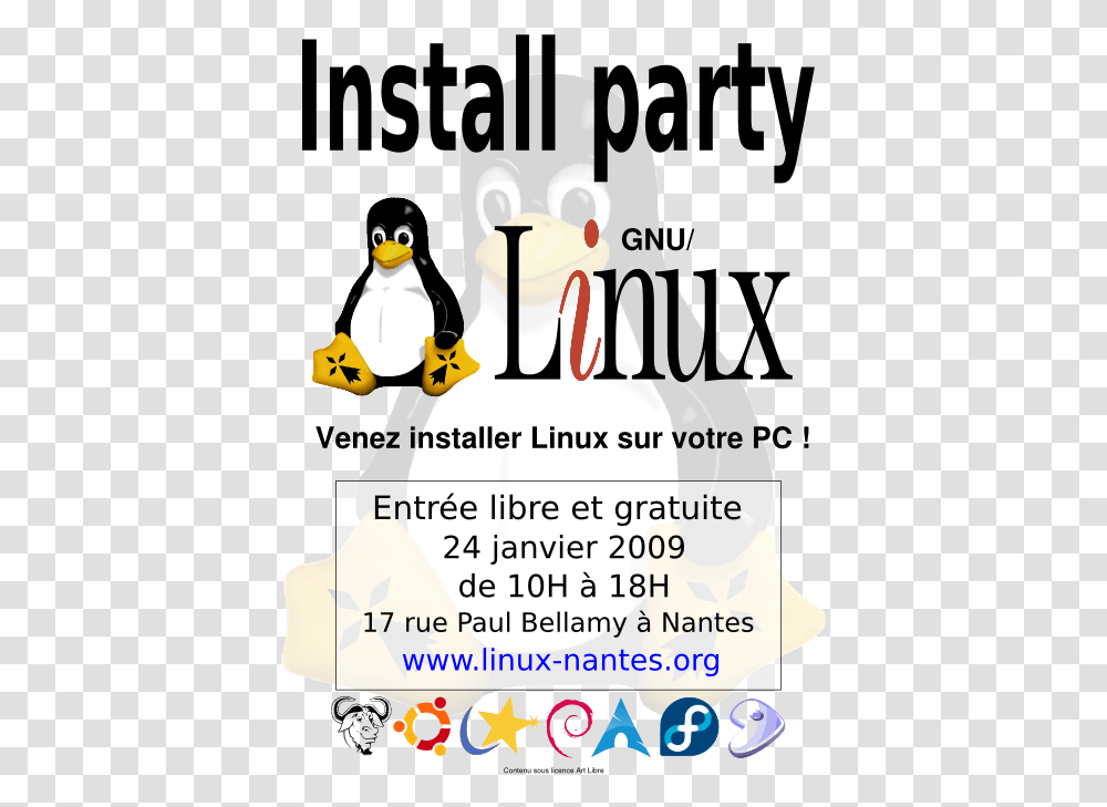 Linux Penguin, Poster, Advertisement, Flyer, Paper Transparent Png