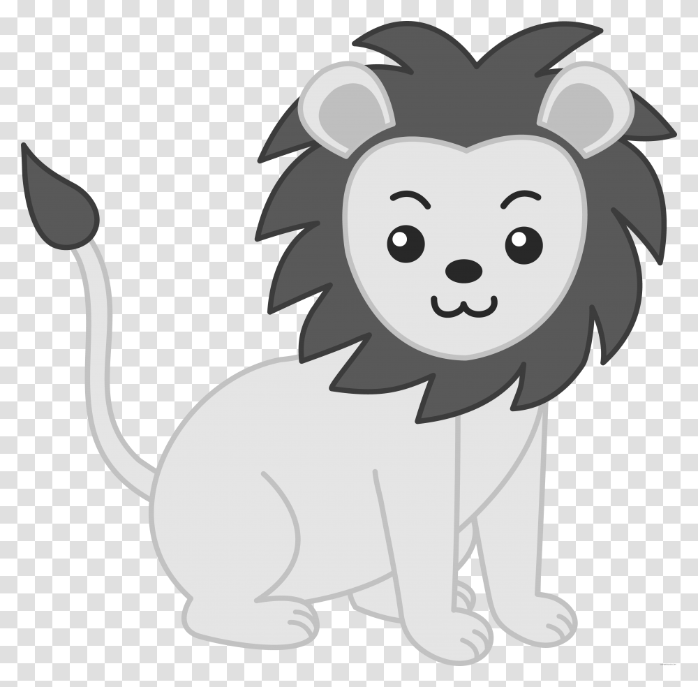 Lion And Basketball Black White Clip Art Zoo Animals, Mammal, Sport, Sports, Rabbit Transparent Png