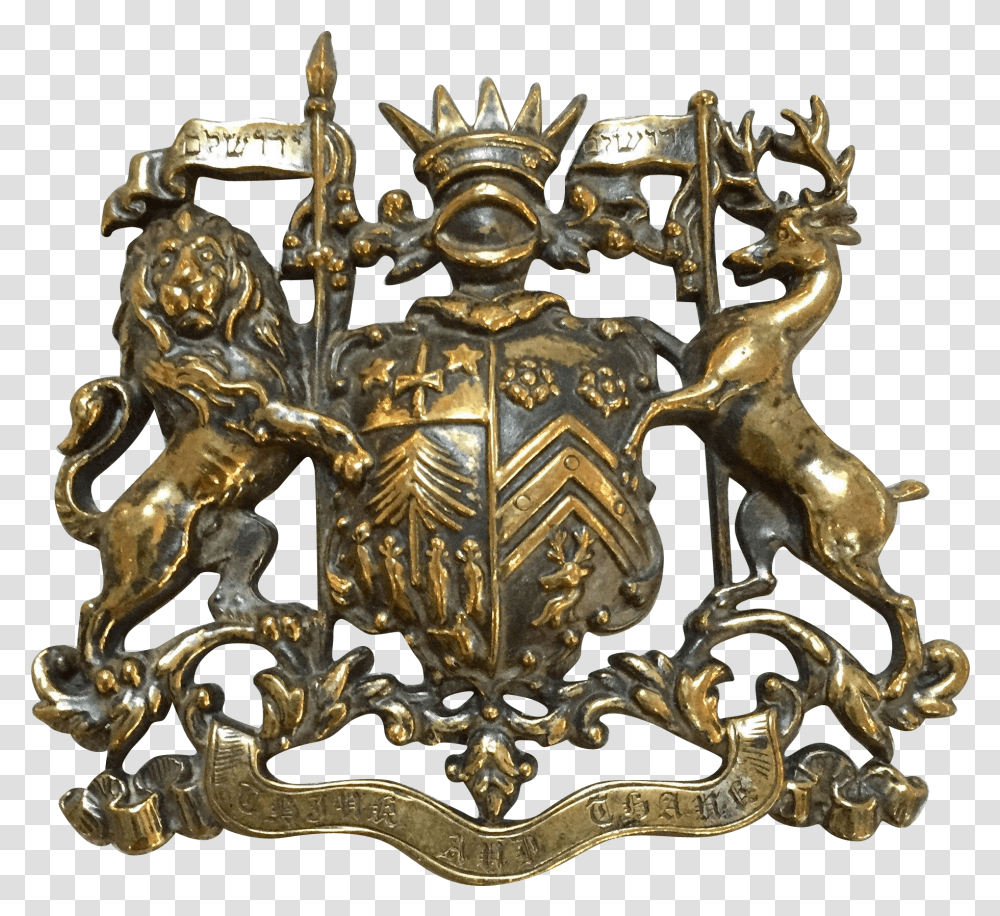 Lion And Stag Crest Transparent Png