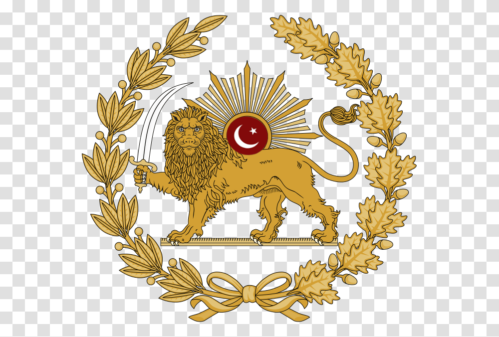 Lion And Sun Emblem Of Urdustan, Animal Transparent Png